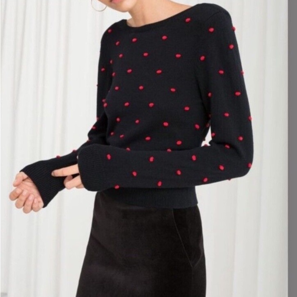 & Other Stories polka dot sweater